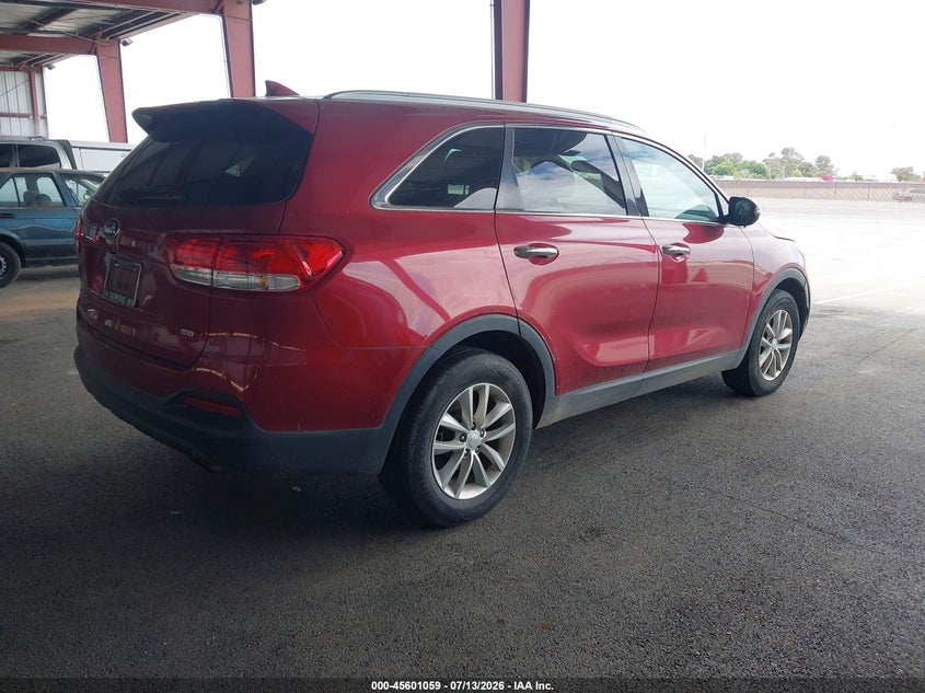 2018 Kia Sorento VIN 5XYPG4A36JG343711 IAAI salvage auction — NORMAL WEAR, Clear - Dealer Only (California), sold $4,175 on 2026-07-28 (photo 4)