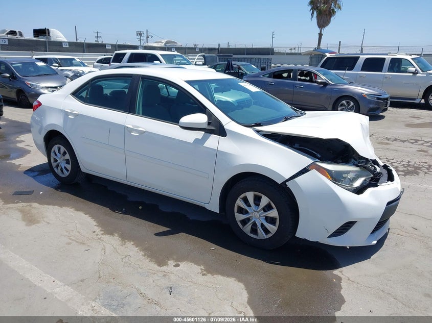 2015 Toyota Corolla VIN 5YFBURHE9FP305822 IAAI salvage auction — REAR END, Duplicate Paperwork (California), sold $4,200 on 2026-07-29 (photo 1)