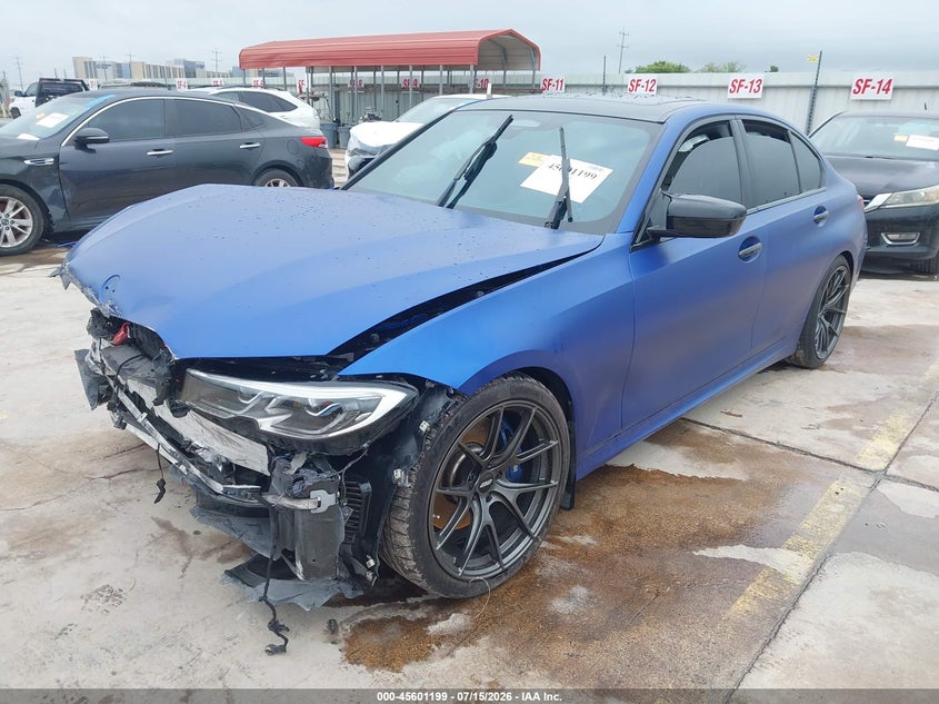 2020 BMW 3er VIN WBA5U9C03LFJ44750 IAAI salvage auction — FRONT END, Salvage Title, sold $11,100 on 2026-08-30 (photo 2)