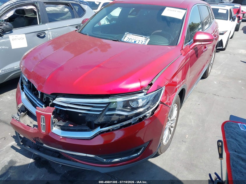 2016 Lincoln Mkx VIN 2LMPJ6KRXGBL33678 IAAI salvage auction — FRONT END, Salvage Certificate (California), sold $1,500 on 2026-07-29 (photo 2)