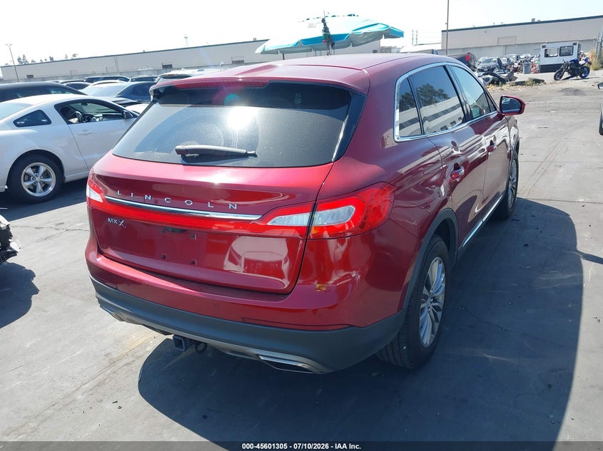 2016 Lincoln Mkx VIN 2LMPJ6KRXGBL33678 IAAI salvage auction — FRONT END, Salvage Certificate (California), sold $1,500 on 2026-07-29 (photo 4)