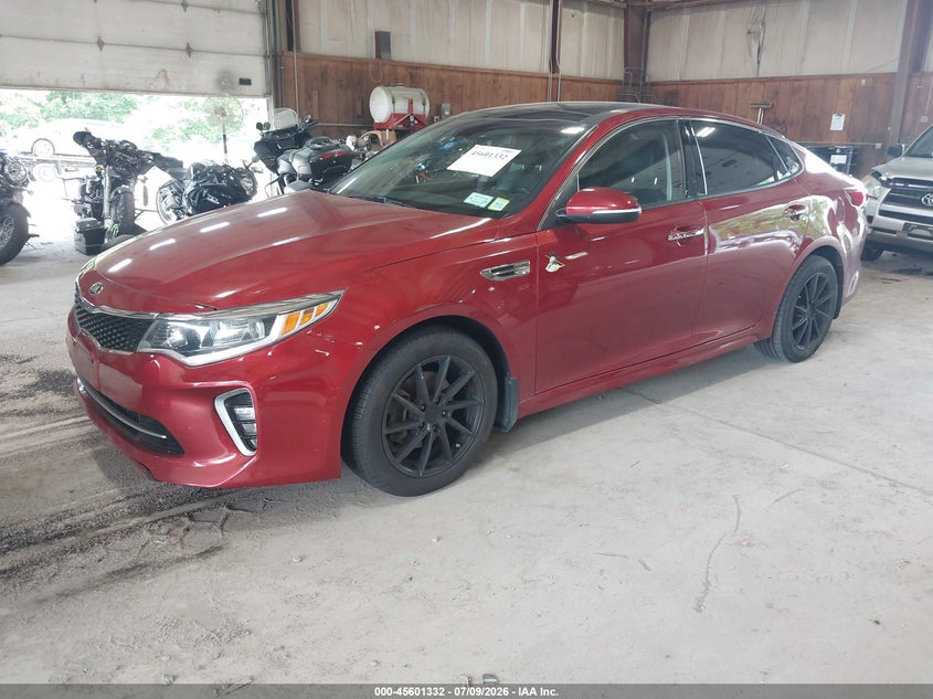 2018 Kia Optima VIN 5XXGT4L34JG241062 IAAI salvage auction — NORMAL WEAR, Clear (New York), sold $800 on 2026-07-29 (photo 2)