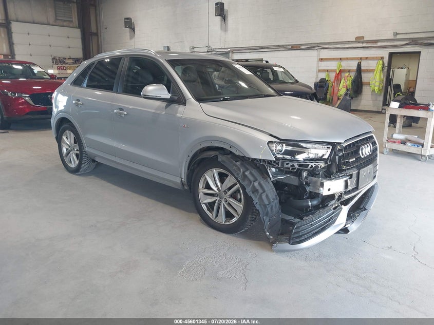 2018 Audi Q3 VIN WA1ECCFSXJR032842 IAAI salvage auction — RIGHT FRONT, Mv-907A (New York), sold $5,700 on 2026-07-29 (photo 1)
