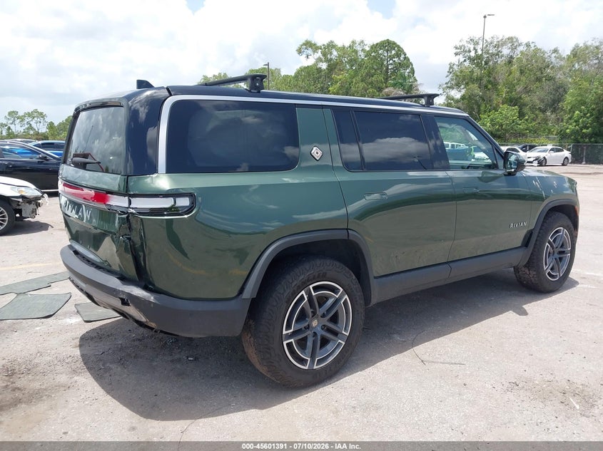 2025 Rivian R1s VIN 7PDSGBBA3SN055515 IAAI salvage auction — REAR END, Wait Title, sold $23,300 on 2026-09-24 (photo 4)