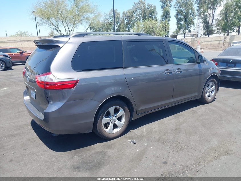 2016 Toyota Sienna VIN 5TDKK3DCXGS732054 IAAI salvage auction — FRONT END, Wait Title, sold $7,150 on 2026-08-21 (photo 4)