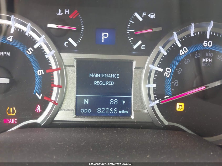 2018 Toyota 4runner VIN JTEBU5JR0J5549088 IAAI salvage auction — RIGHT FRONT, Salvage Title, sold $12,500 on 2026-07-28 (photo 7)