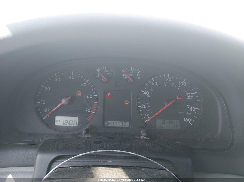 1999 Volkswagen Passat VIN WVWNA63B4XE412552 IAAI salvage auction — NORMAL WEAR, Clear (Arizona), sold $25 on 2026-07-22 (photo 7)