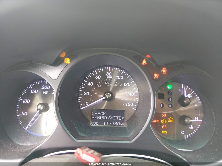2011 Lexus Gs 450h VIN JTHBC1KS2B5023949 IAAI salvage auction — FRONT END, Salvage (Louisiana), sold $125 on 2026-07-29 (photo 7)