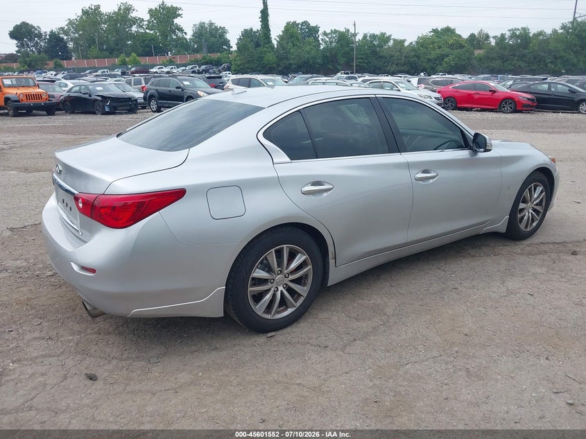 2015 Infiniti Q50 VIN JN1BV7AR3FM404737 IAAI salvage auction — UNKNOWN, Salvage Title, sold $1,800 on 2026-07-24 (photo 4)