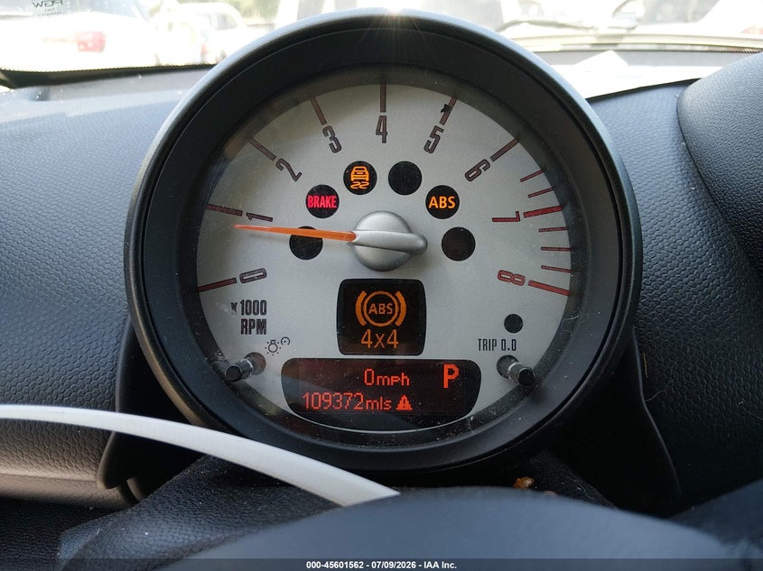 2012 Mini VIN WMWZC5C54CWL56937 IAAI salvage auction — NORMAL WEAR, Clear (Massachusetts), sold $525 on 2026-07-28 (photo 7)