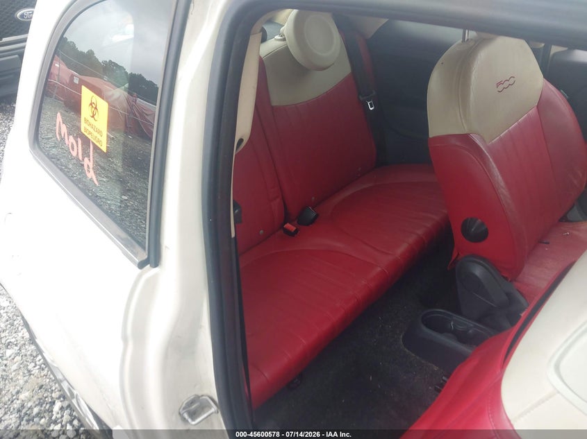 2012 Fiat 500 VIN 3C3CFFER7CT330154 IAAI salvage auction — FRONT END, Salvage (Georgia), sold $250 on 2026-08-14 (photo 8)