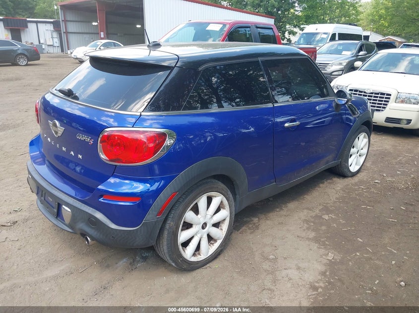 2013 Mini Paceman VIN WMWSS5C54DWN49532 IAAI salvage auction — NORMAL WEAR, Clear (Virginia), sold $300 on 2026-07-30 (photo 4)