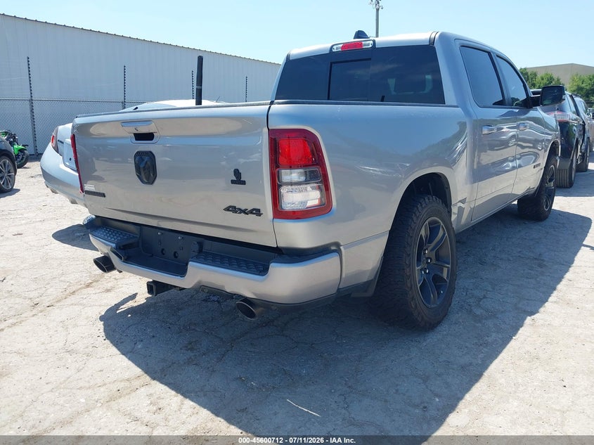 2022 Ram 1500 VIN 1C6SRFFT5NN220531 IAAI salvage auction — REAR END, Clear (Oklahoma), sold $13,350 on 2026-09-16 (photo 4)