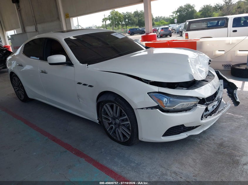 2015 Maserati Ghibli VIN ZAM57XSA7F1162173 IAAI salvage auction — FRONT END, Certificate Of Destruction (Florida), sold $625 on 2026-07-29 (photo 1)