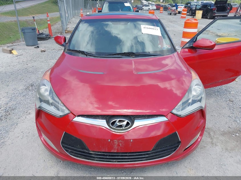 2012 Hyundai Veloster VIN KMHTC6AD7CU069673 IAAI salvage auction — ENGINE DAMAGE, Clear (Virginia), sold $350 on 2026-07-28 (photo 6)