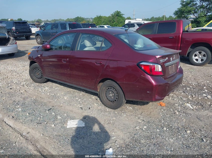2021 Mitsubishi Mirage VIN ML32FUFJ6MHF00787 IAAI salvage auction — FRONT END, Salvage (Pennsylvania), sold $1,500 on 2026-07-24 (photo 3)