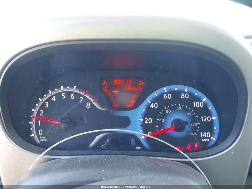 2013 Nissan Cube VIN JN8AZ2KR1DT301922 IAAI salvage auction — FRONT END, Salvage (California), sold $1,000 on 2026-07-29 (photo 7)