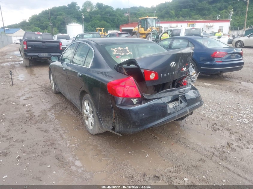 2005 Infiniti G VIN JNKCV51F95M300293 IAAI salvage auction — REAR END, Salvage (Pennsylvania), sold $175 on 2026-07-28 (photo 3)
