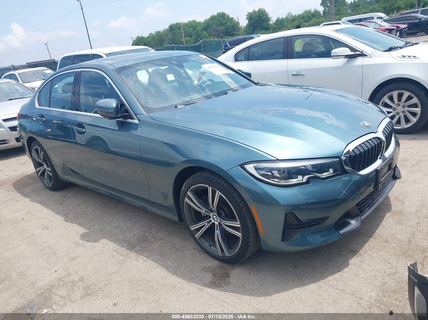 2021 BMW 3er VIN WBA5R7C04MFK37476 IAAI salvage auction — HAIL, Salvage Title, sold $13,750 on 2026-08-18 (photo 1)