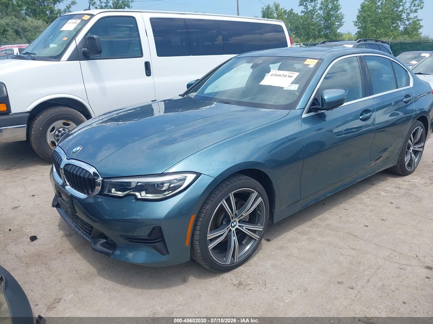2021 BMW 3er VIN WBA5R7C04MFK37476 IAAI salvage auction — HAIL, Salvage Title, sold $13,750 on 2026-08-18 (photo 2)