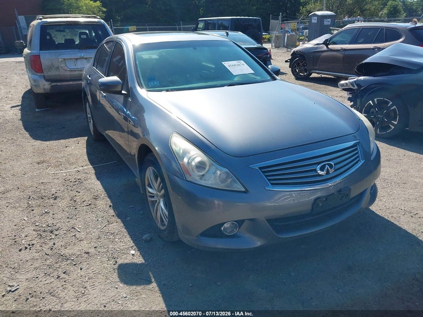 2011 Infiniti G25 VIN JN1DV6AR9BM650852 IAAI salvage auction — NORMAL WEAR, Clear (Massachusetts), sold $425 on 2026-07-14 (photo 1)