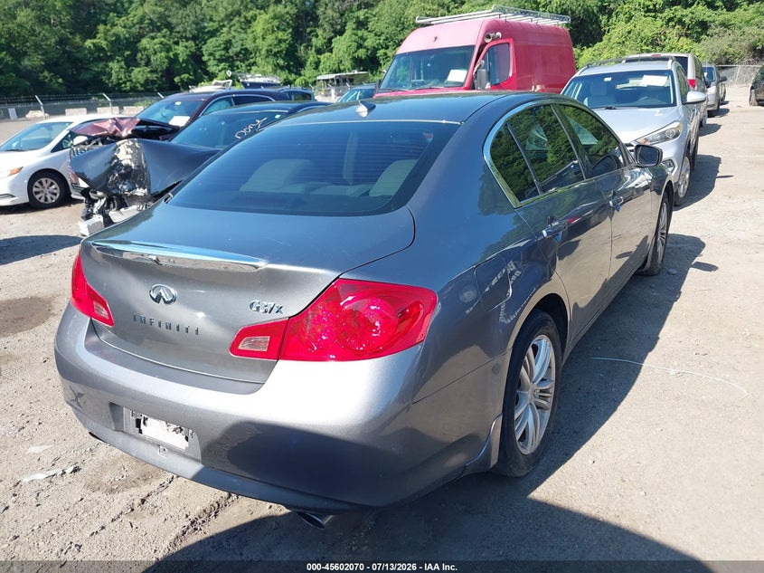 2011 Infiniti G25 VIN JN1DV6AR9BM650852 IAAI salvage auction — NORMAL WEAR, Clear (Massachusetts), sold $425 on 2026-07-14 (photo 4)