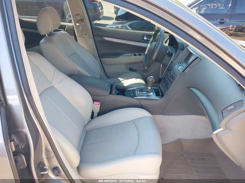 2011 Infiniti G25 VIN JN1DV6AR9BM650852 IAAI salvage auction — NORMAL WEAR, Clear (Massachusetts), sold $425 on 2026-07-14 (photo 5)