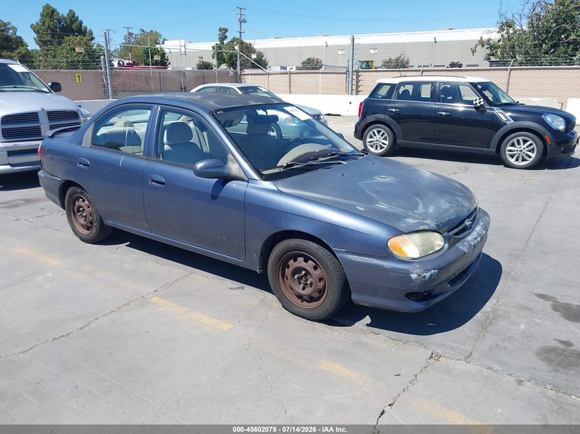2001 Kia Sephia VIN KNAFB121X15080974 IAAI salvage auction — NORMAL WEAR, Clear - Dealer Only (California), sold $200 on 2026-07-20 (photo 1)
