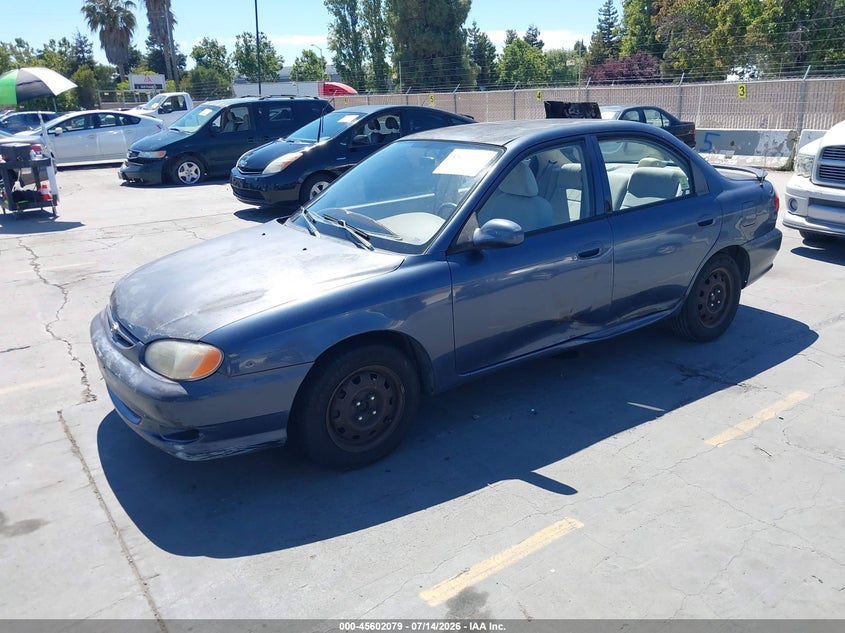 2001 Kia Sephia VIN KNAFB121X15080974 IAAI salvage auction — NORMAL WEAR, Clear - Dealer Only (California), sold $200 on 2026-07-20 (photo 2)