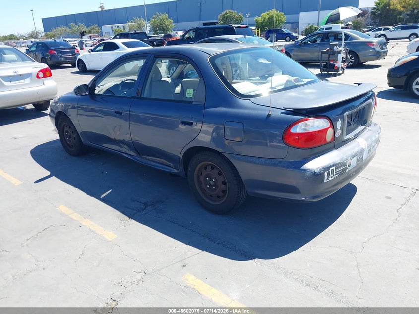 2001 Kia Sephia VIN KNAFB121X15080974 IAAI salvage auction — NORMAL WEAR, Clear - Dealer Only (California), sold $200 on 2026-07-20 (photo 3)