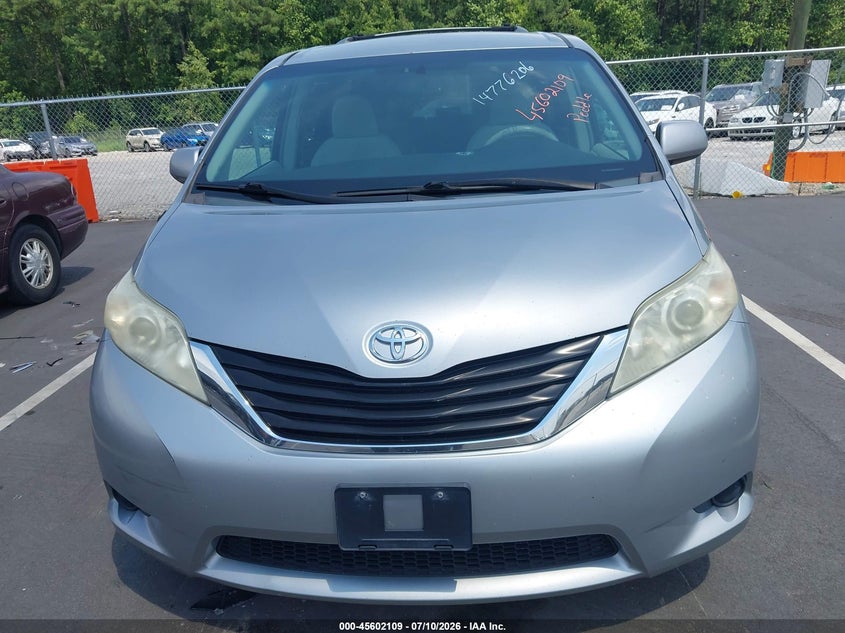 2011 Toyota Sienna VIN 5TDJK3DC8BS020842 IAAI salvage auction — NORMAL WEAR, Clear (North Carolina), sold $25 on 2026-07-22 (photo 6)
