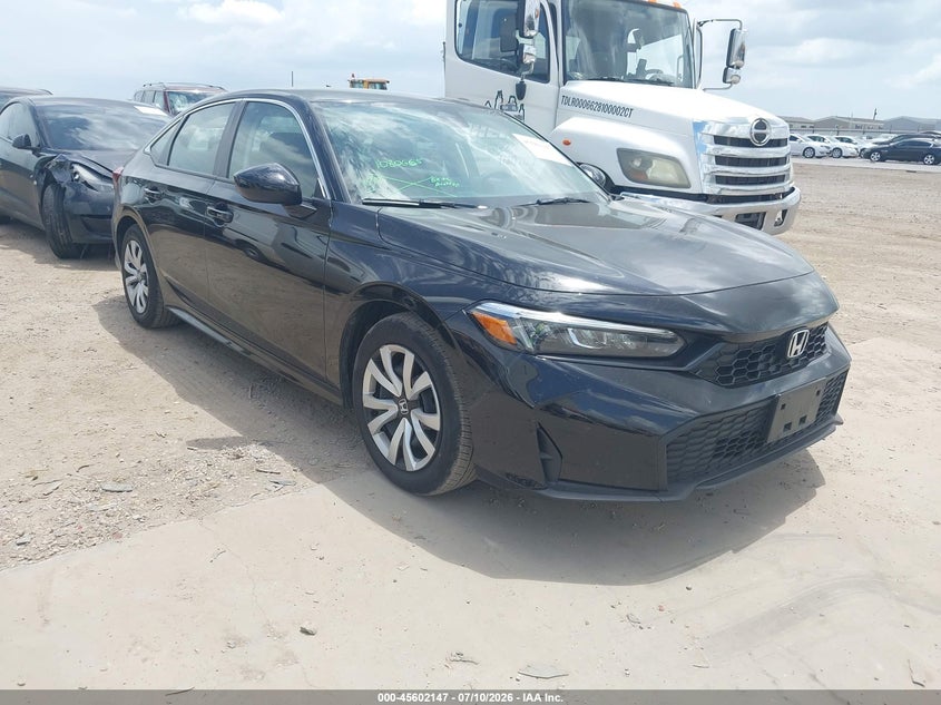 2025 Honda Civic VIN 2HGFE2F21SH602230 IAAI salvage auction — REAR END, Salvage Title, sold $8,100 on 2026-07-18 (photo 1)