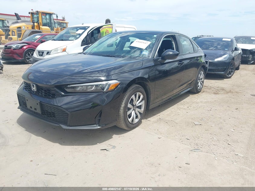 2025 Honda Civic VIN 2HGFE2F21SH602230 IAAI salvage auction — REAR END, Salvage Title, sold $8,100 on 2026-07-18 (photo 2)
