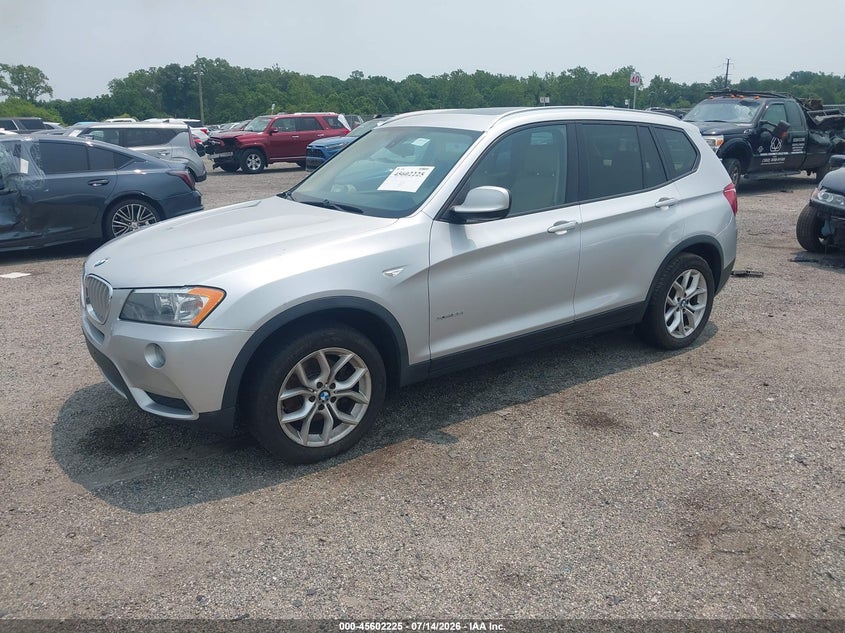 2013 BMW X3 VIN 5UXWX9C52D0D00468 IAAI salvage auction — NORMAL WEAR, Clear (Delaware), sold $225 on 2026-07-30 (photo 2)