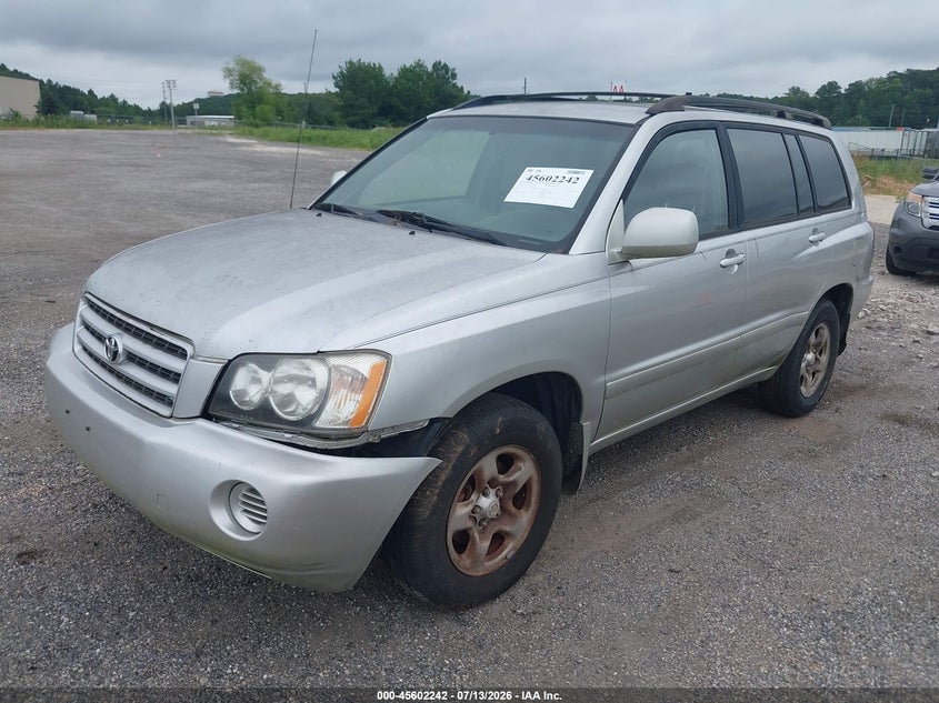 2001 Toyota Highlander VIN JTEGD21A410001963 IAAI salvage auction — NORMAL WEAR, Clear (Alabama), sold $725 on 2026-07-15 (photo 2)