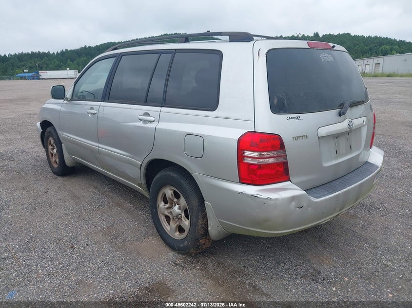 2001 Toyota Highlander VIN JTEGD21A410001963 IAAI salvage auction — NORMAL WEAR, Clear (Alabama), sold $725 on 2026-07-15 (photo 3)
