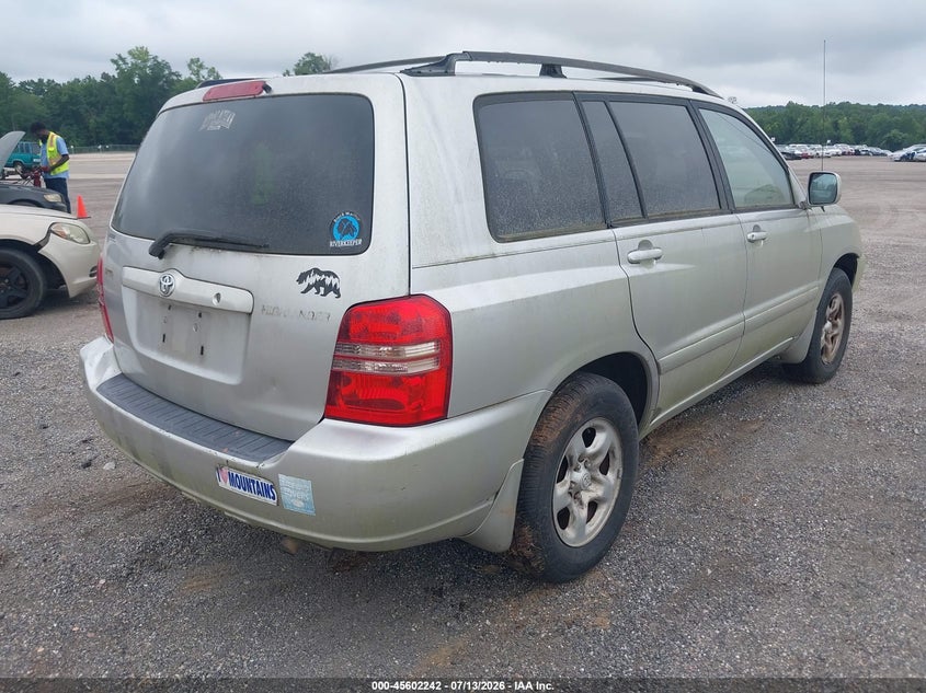 2001 Toyota Highlander VIN JTEGD21A410001963 IAAI salvage auction — NORMAL WEAR, Clear (Alabama), sold $725 on 2026-07-15 (photo 4)