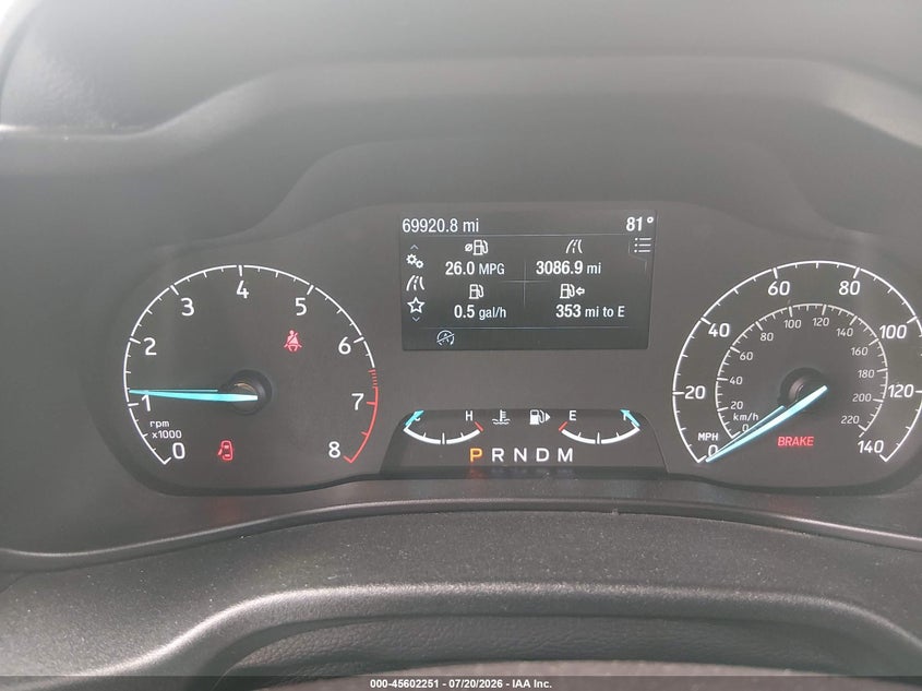 2020 Ford Transit connect VIN NM0GE9E22L1446614 IAAI salvage auction — NORMAL WEAR, Sf97 (California), sold $12,600 on 2026-08-27 (photo 7)