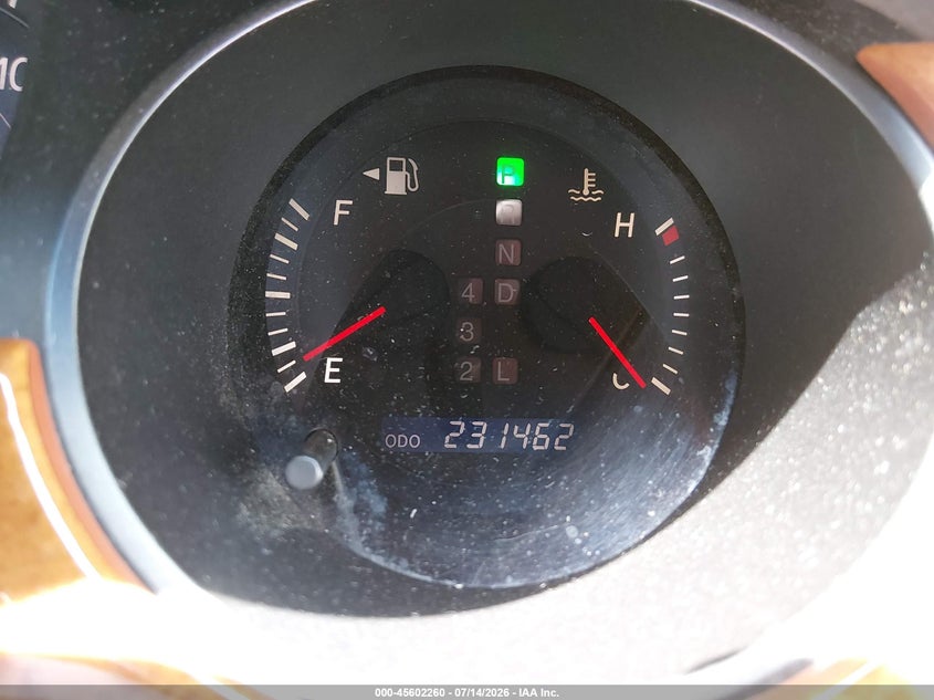2005 Lexus ES VIN JTHBA30G155119298 IAAI salvage auction — NORMAL WEAR, Clear (Florida), sold $750 on 2026-07-20 (photo 7)