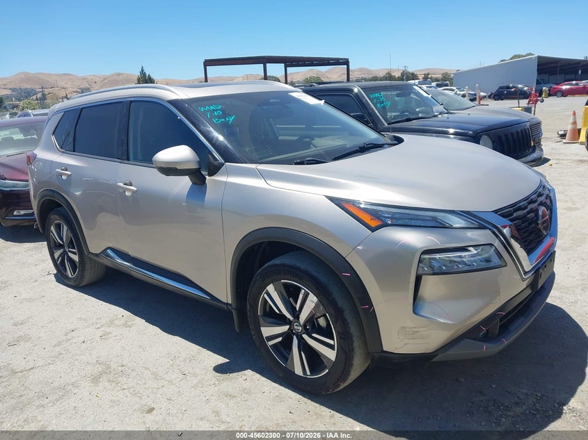 2021 Nissan Rogue VIN JN8AT3CB4MW232263 IAAI salvage auction — REAR END, Salvage (California), sold $5,300 on 2026-07-30 (photo 1)