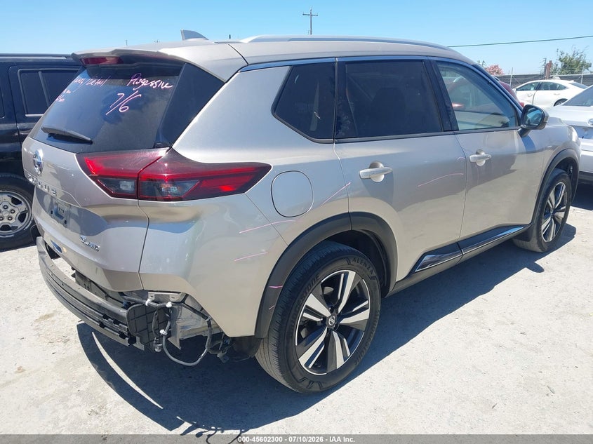 2021 Nissan Rogue VIN JN8AT3CB4MW232263 IAAI salvage auction — REAR END, Salvage (California), sold $5,300 on 2026-07-30 (photo 4)