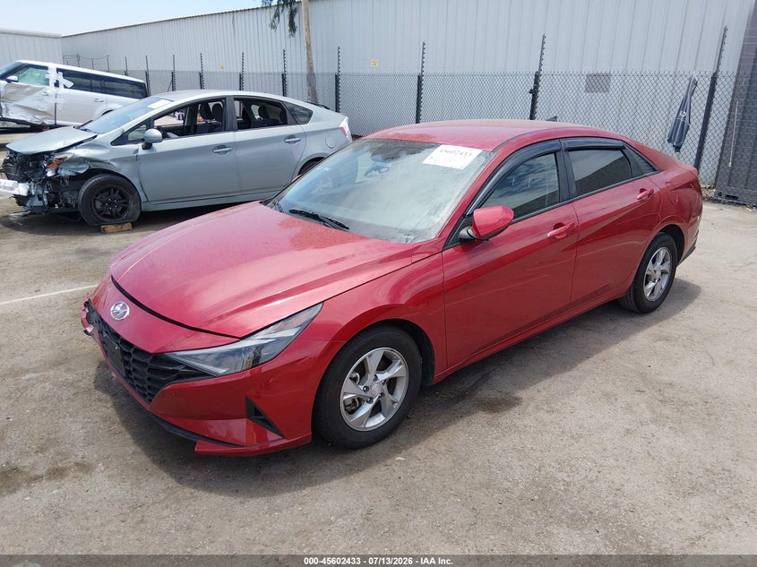 2022 Hyundai Elantra VIN KMHLL4AG4NU349763 IAAI salvage auction — FRONT END, Salvage Title, sold $3,300 on 2026-08-02 (photo 2)