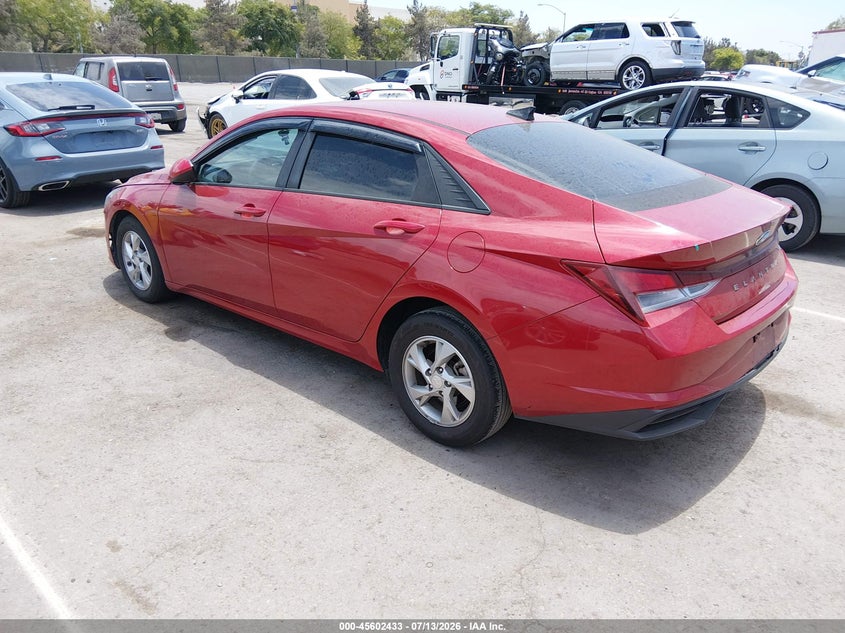 2022 Hyundai Elantra VIN KMHLL4AG4NU349763 IAAI salvage auction — FRONT END, Salvage Title, sold $3,300 on 2026-08-02 (photo 3)