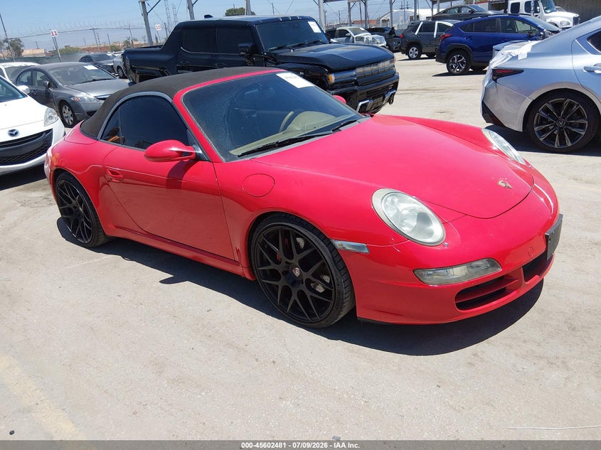 2006 Porsche 911 VIN WP0CB29926S765504 IAAI salvage auction — UNKNOWN, Salvage Title - Dealer (California), sold $20,475 on 2026-07-29 (photo 1)