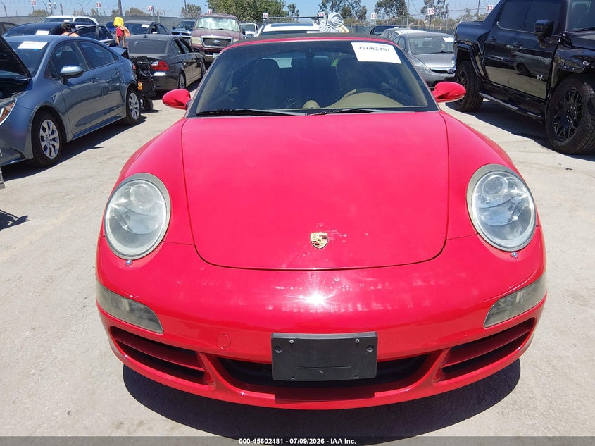 2006 Porsche 911 VIN WP0CB29926S765504 IAAI salvage auction — UNKNOWN, Salvage Title - Dealer (California), sold $20,475 on 2026-07-29 (photo 6)