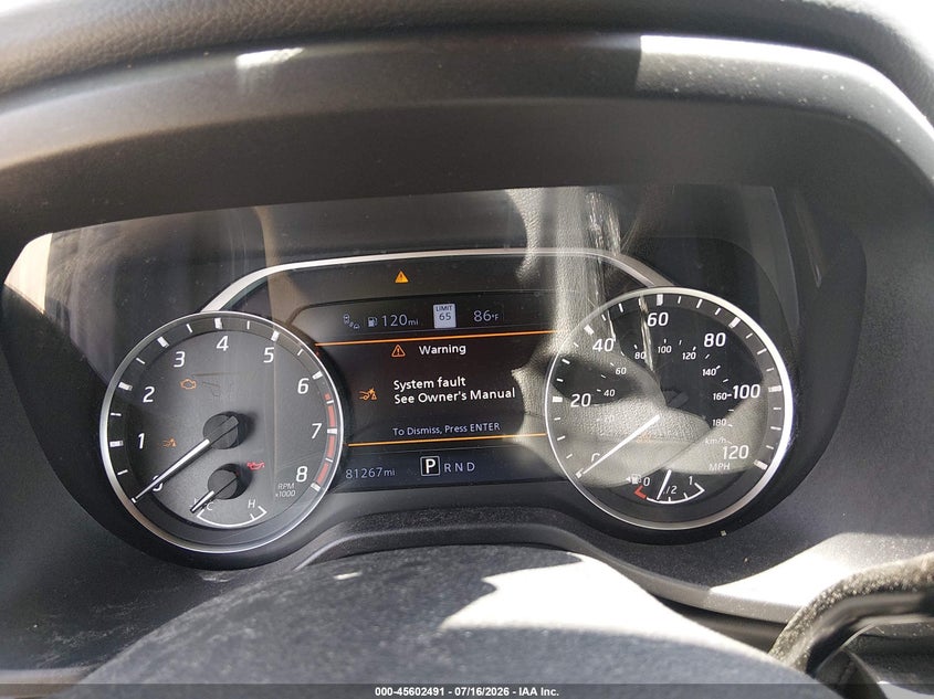 2021 Nissan TITAN VIN 1N6AA1ED8MN530144 IAAI salvage auction — FRONT & REAR, Salvage (Alabama), sold $7,175 on 2026-09-01 (photo 7)