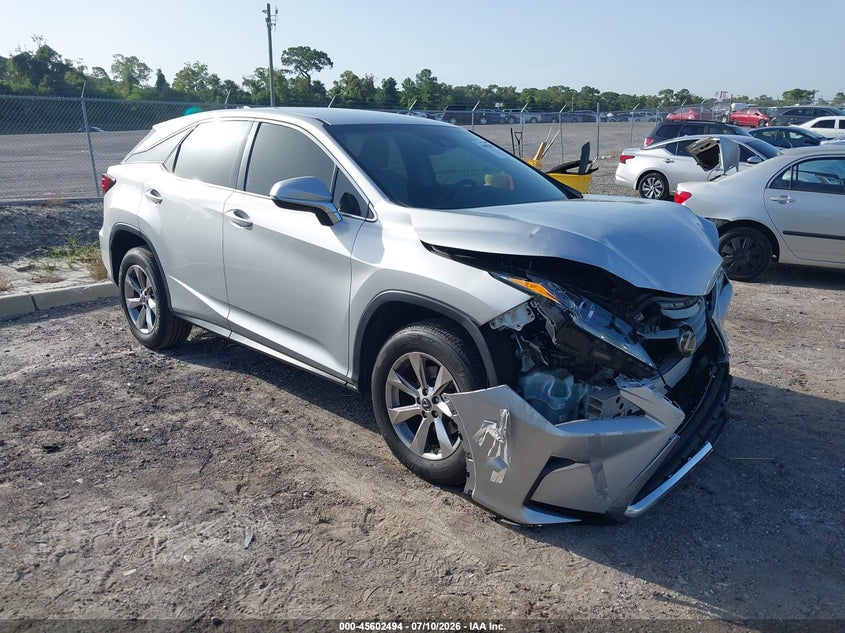 2019 Lexus Rx VIN 2T2ZZMCA0KC125707 IAAI salvage auction — FRONT END, Rebuildable (Florida), sold $11,375 on 2026-08-01 (photo 1)