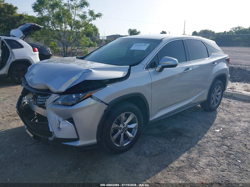 2019 Lexus Rx VIN 2T2ZZMCA0KC125707 IAAI salvage auction — FRONT END, Rebuildable (Florida), sold $11,375 on 2026-08-01 (photo 2)