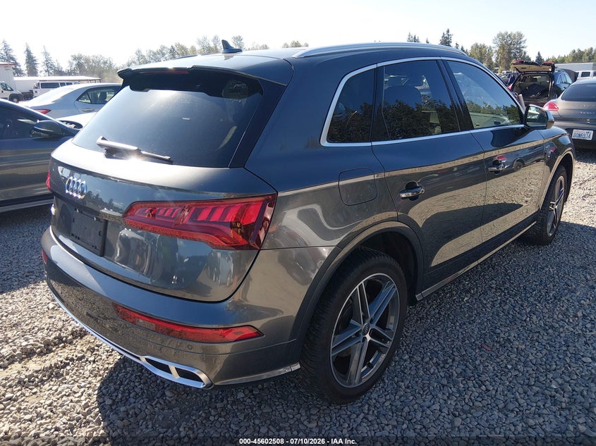 2018 Audi Sq5 VIN WA1A4AFY4J2009408 IAAI salvage auction — FRONT END, Salvage Title, sold $9,350 on 2026-08-12 (photo 4)