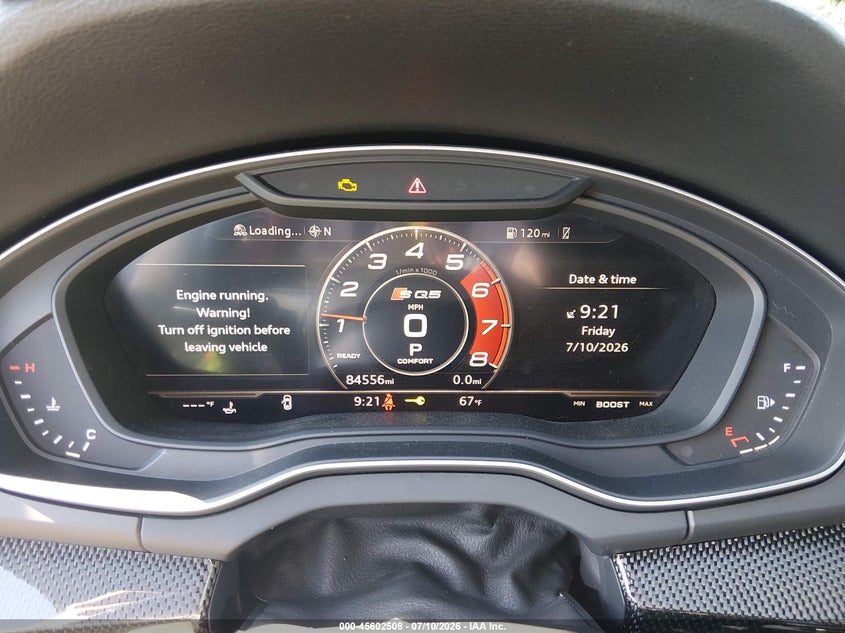 2018 Audi Sq5 VIN WA1A4AFY4J2009408 IAAI salvage auction — FRONT END, Salvage Title, sold $9,350 on 2026-08-12 (photo 7)